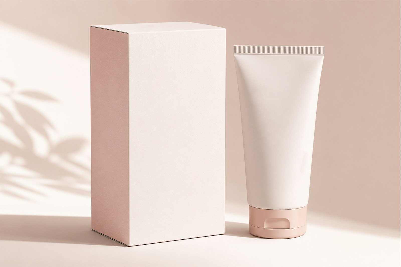 Minimal product packaging mockup